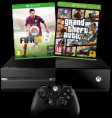  FIFA 15 + GTA V + Consola Xbox One Negra, 500Gb, Mando Inalámbrico